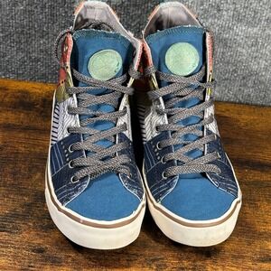 Inkkas South American High Top Sneaker Shoes Multi Colored Womens9 Mens7 Tribal